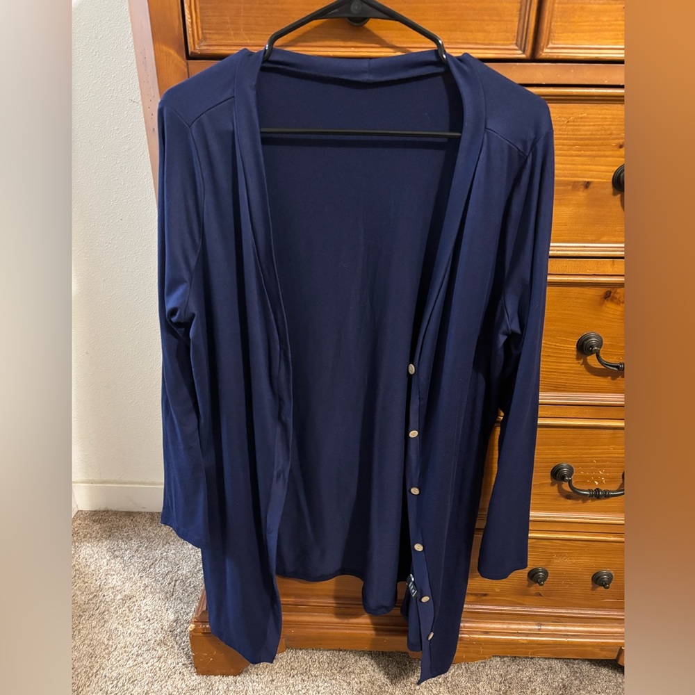 SHEIN Navy Blue Cardigan